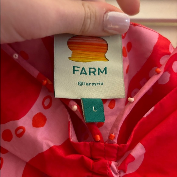 FARM RIO Octocool Puff-Sleeve Mini Dress Super Cute - L - Picture 8 of 15